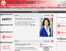 Tablet Screenshot of mtv-stuttgart.de